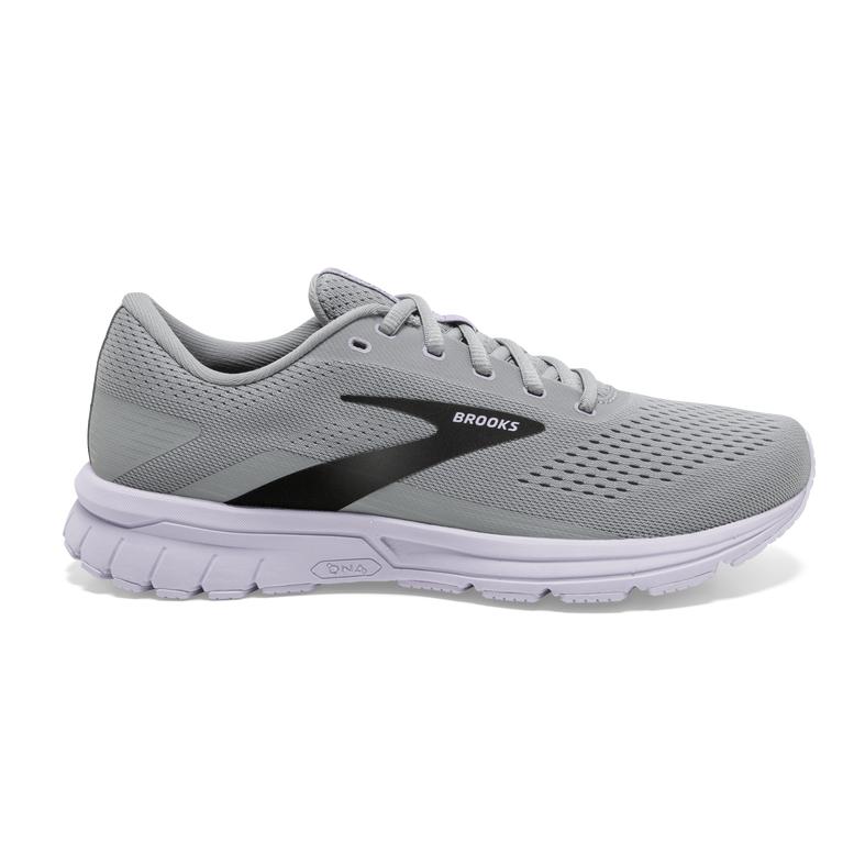 Brooks Womens Signal 3 Road Running Shoes - Grey/Lavender Blue/Metallic Black (930284-QJA)